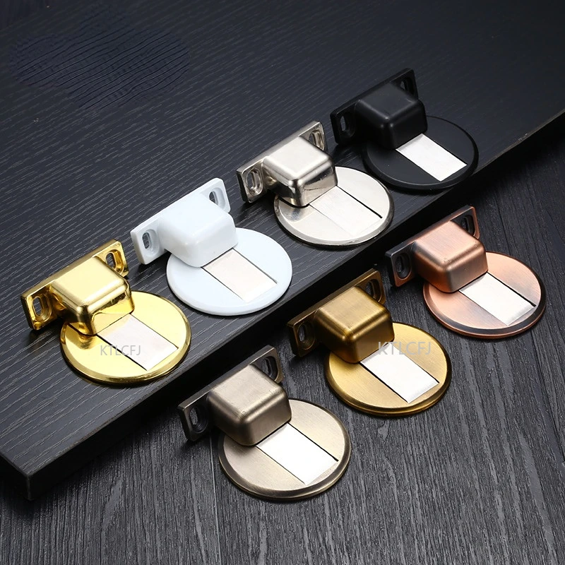 

Невидимая заземляющая всасывающая дверь из нержавеющей стали без отверстия Резина цинковый сплав магнитная пряжка защита от столкновений ...