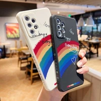 shockproof cover for samsung s22 ultra s21 plus s20 fe a53 a52 a52s a72 a12 5g a21s a71 a51 rainbow graffiti silicone phone case