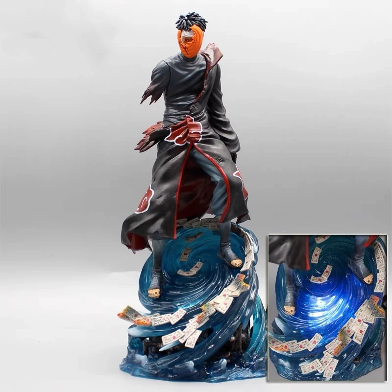 

35 см аниме Наруто CW Shippuden светящаяся акатсуки GK битва повреждения Учиха Обито ПВХ Фигурка Статуя Модель Куклы Игрушки