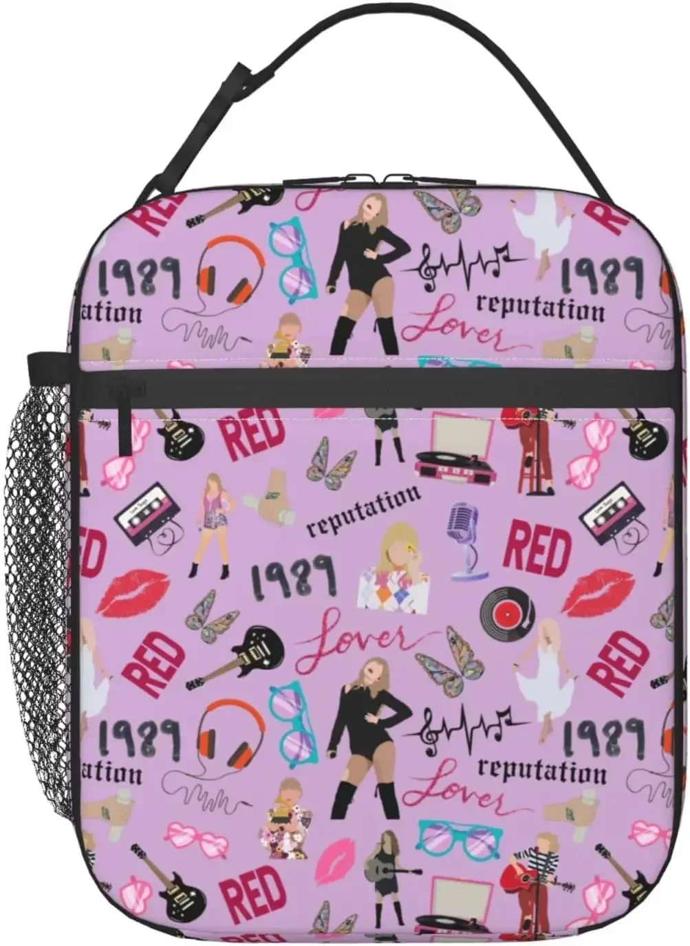 Zanger Met Gitaar En Stromannen и т. д. изолированная вертушка Vlammende Rode Lippen Herbruik Makumas Schoon Te Maken