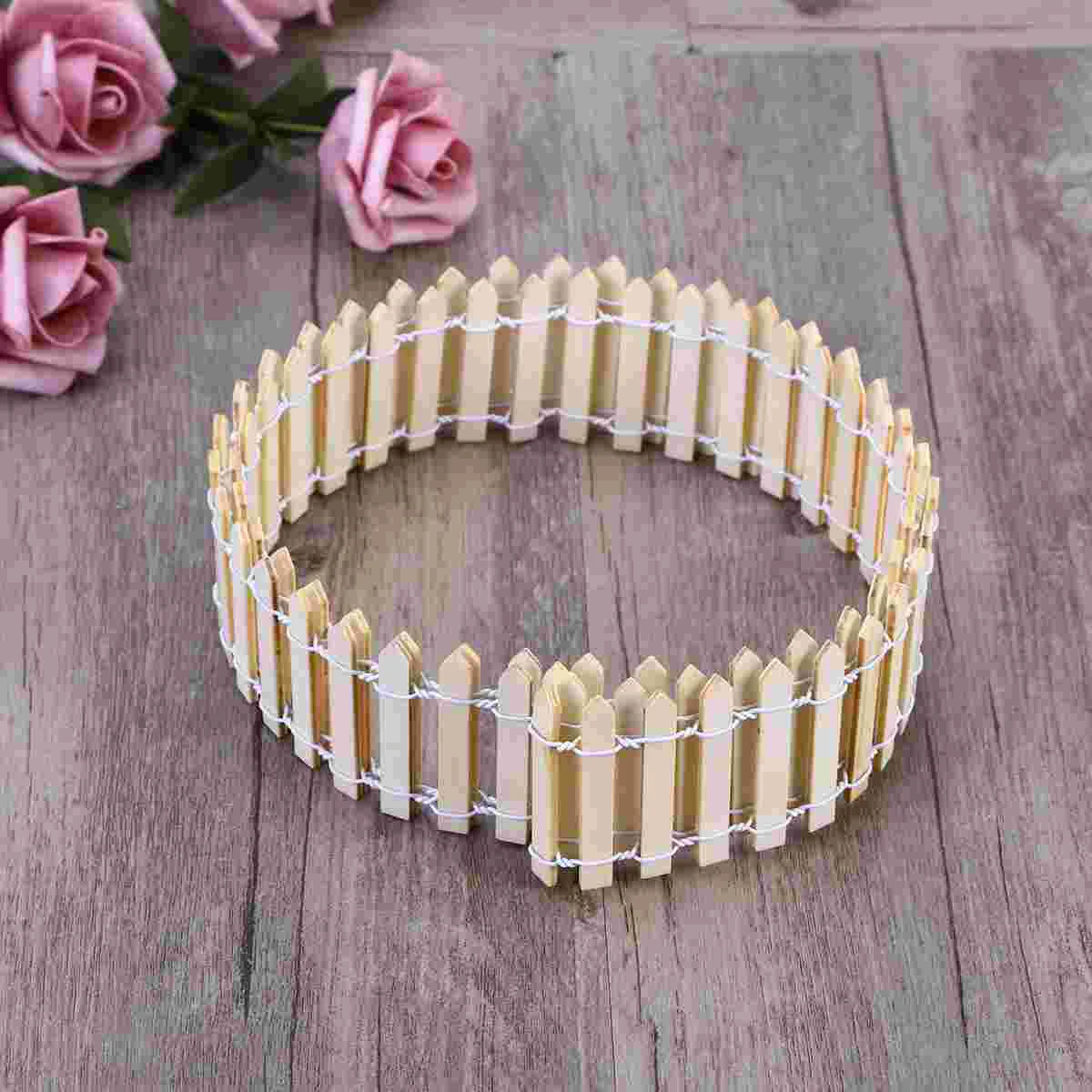 

Fence Mini Picket Miniature Woodenmicro Figurine Decor Garden Landscape Panels Town Villages Peppermintsucculent Toyscorral
