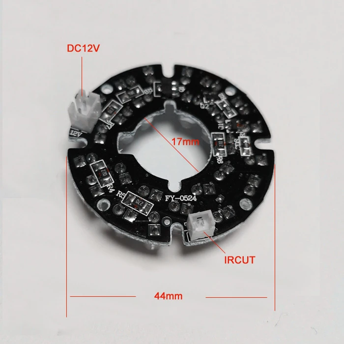 FY-0524 светодиодная плата, инфракрассветильник вая панель с 24 светодисветодиодный дами F5 для камеры видеонаблюдения 50 #