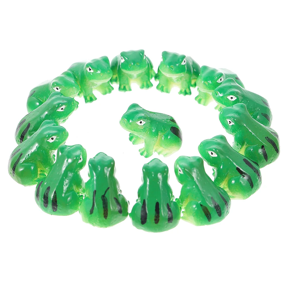 

25 Pcs Flowerpot Decor Decorate Cute Decorations Planter Resin Small Frog Figurines