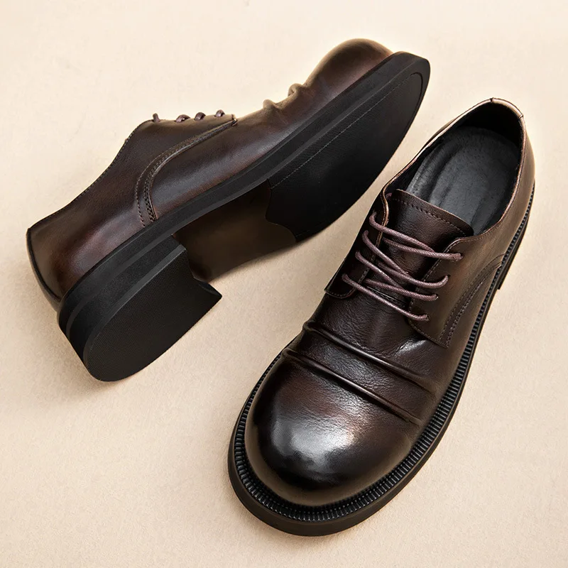 Британская деловая повседневная кожаная обувь мужская рабочая одежда туфли