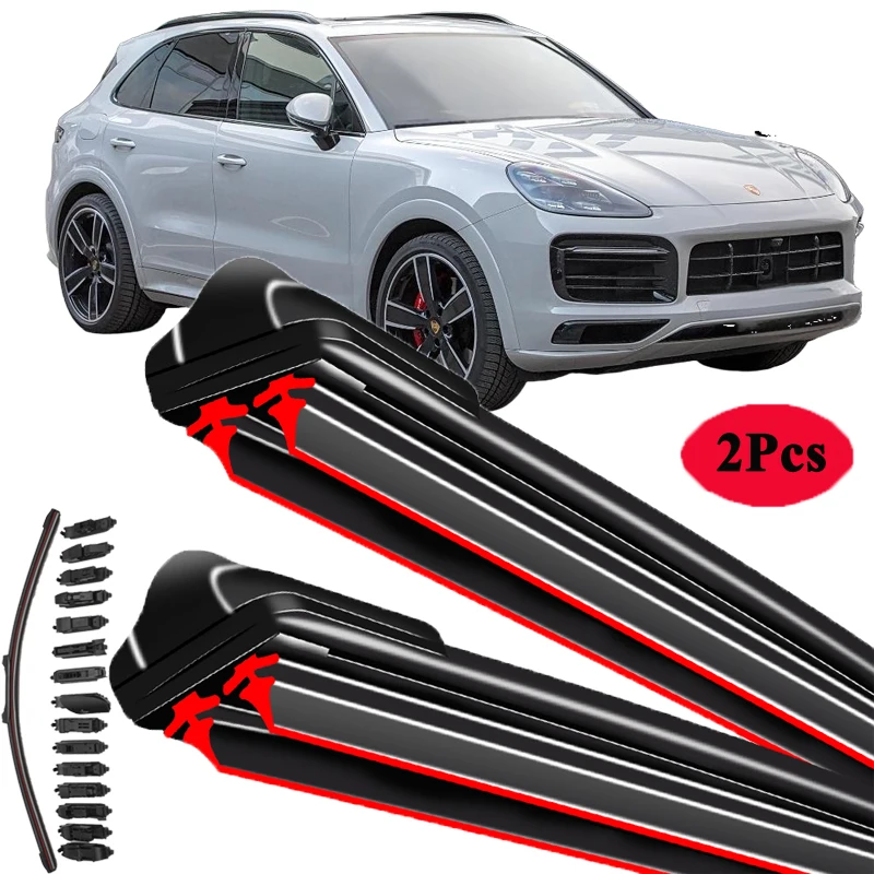 

Для Porsche Cayenne 9PA 92A 9YA 2002-2024 щетка стеклоочистителя автомобиля щетки для переднего ветрового стекла аксессуары для омывателя чистка окон