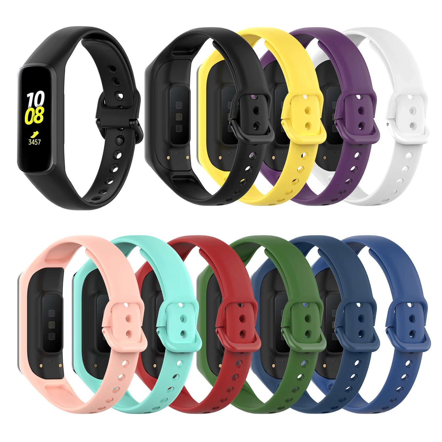 

Цветной силиконовый ремешок для спортивных часов Samsung GalaxyFit-e SM-R375, умный Спортивный Браслет, Сменные аксессуары для браслета