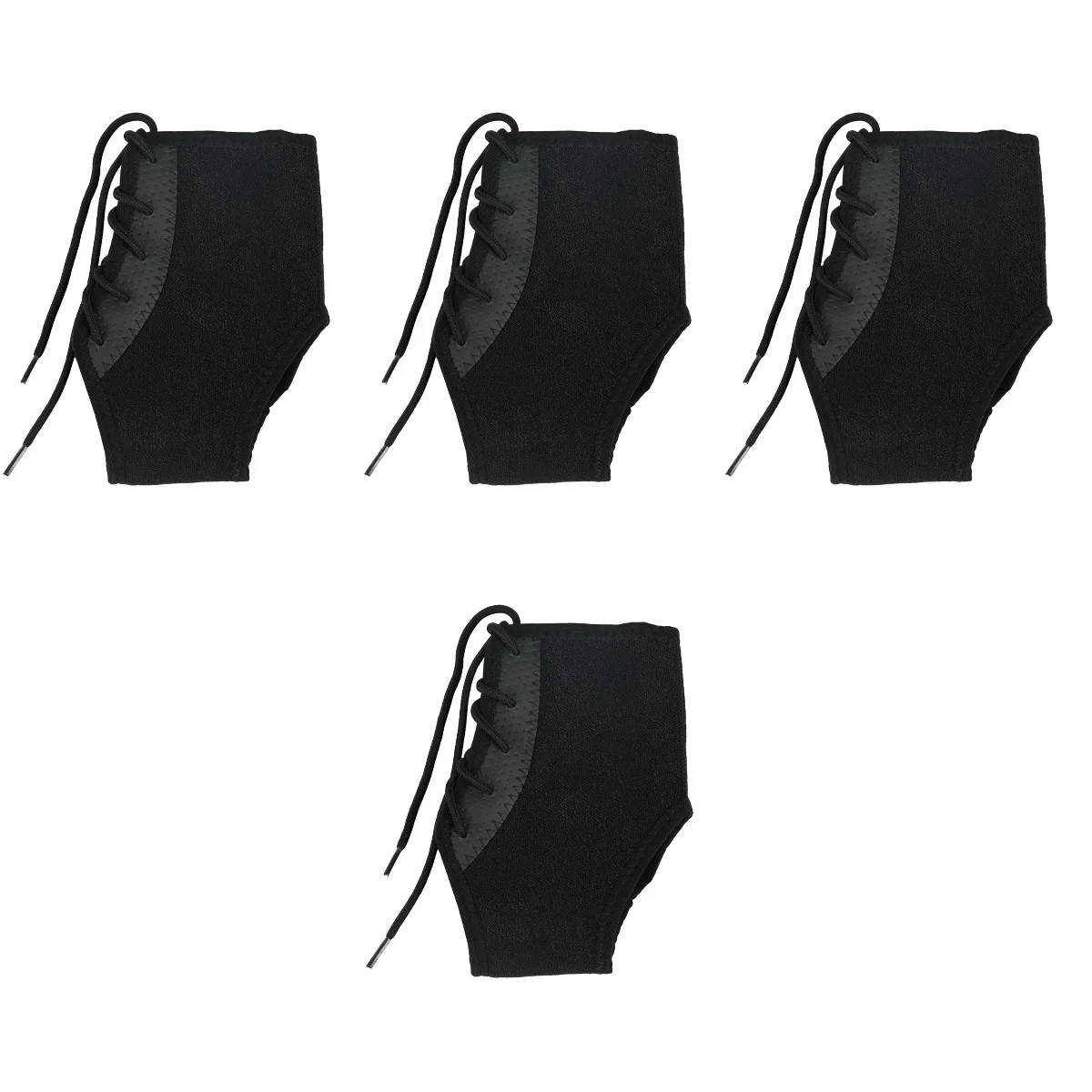 

4 Pieces Foot Arch Supports Ankle Brace Men Sports Support Braces Arch Foot 17.2x9cm Shoes Women Black Neoprene Sleeve