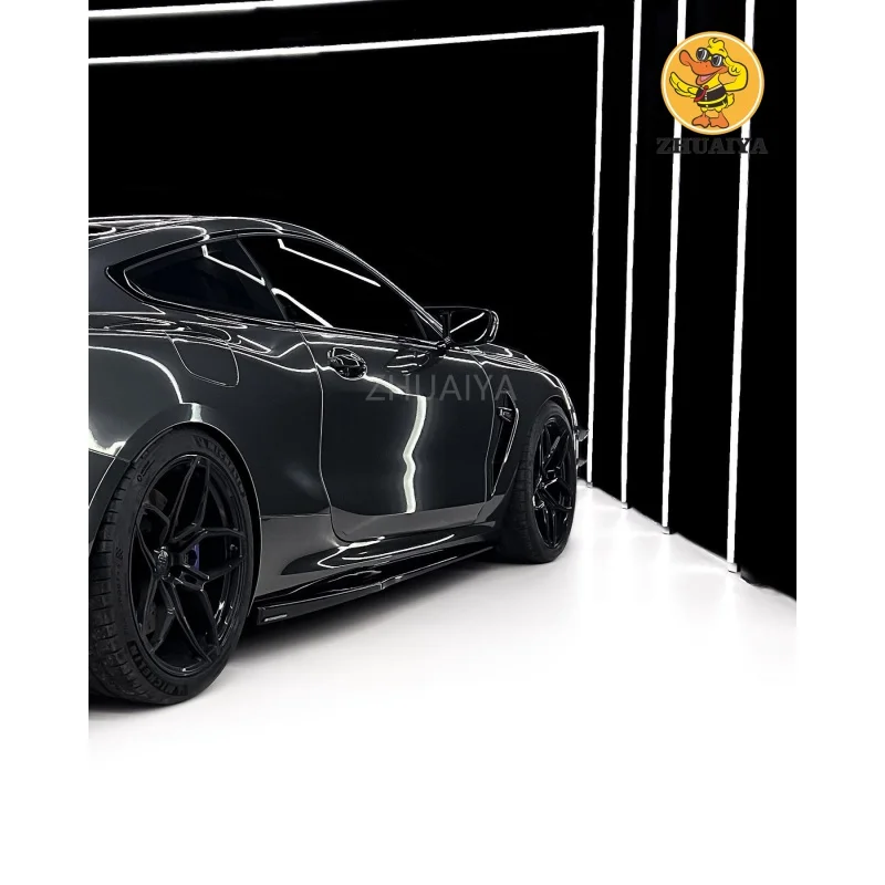 1.52x18 м растягивающаяся черная зеркальная хромированная виниловая оберточная