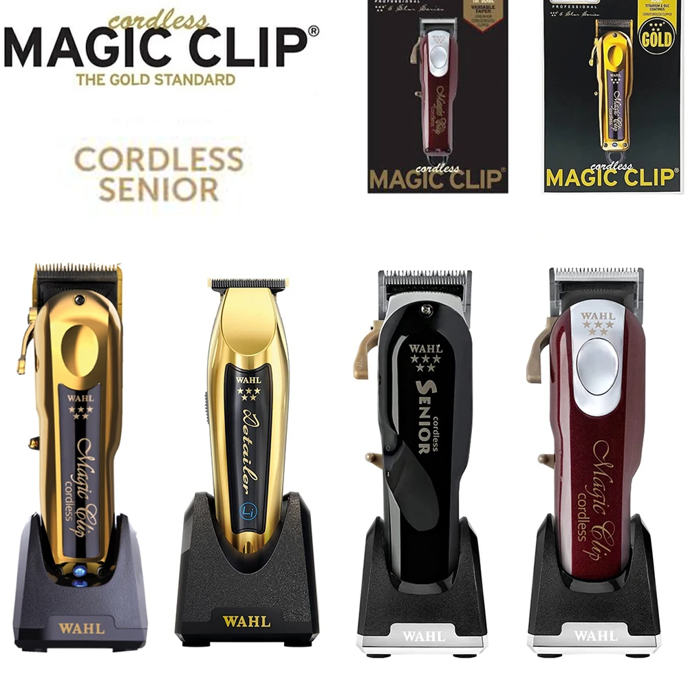 

WahI 5 Star Cordless Magic Clip & Detailer Cordless Professional Hair Clipper Trimmer 100-240V For Barbers and Stylists