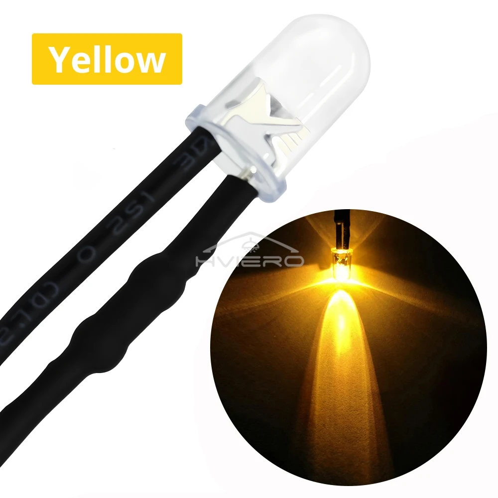 

Светодиодная гирлянда HVIERO 5mm Round 20см тёплый белый