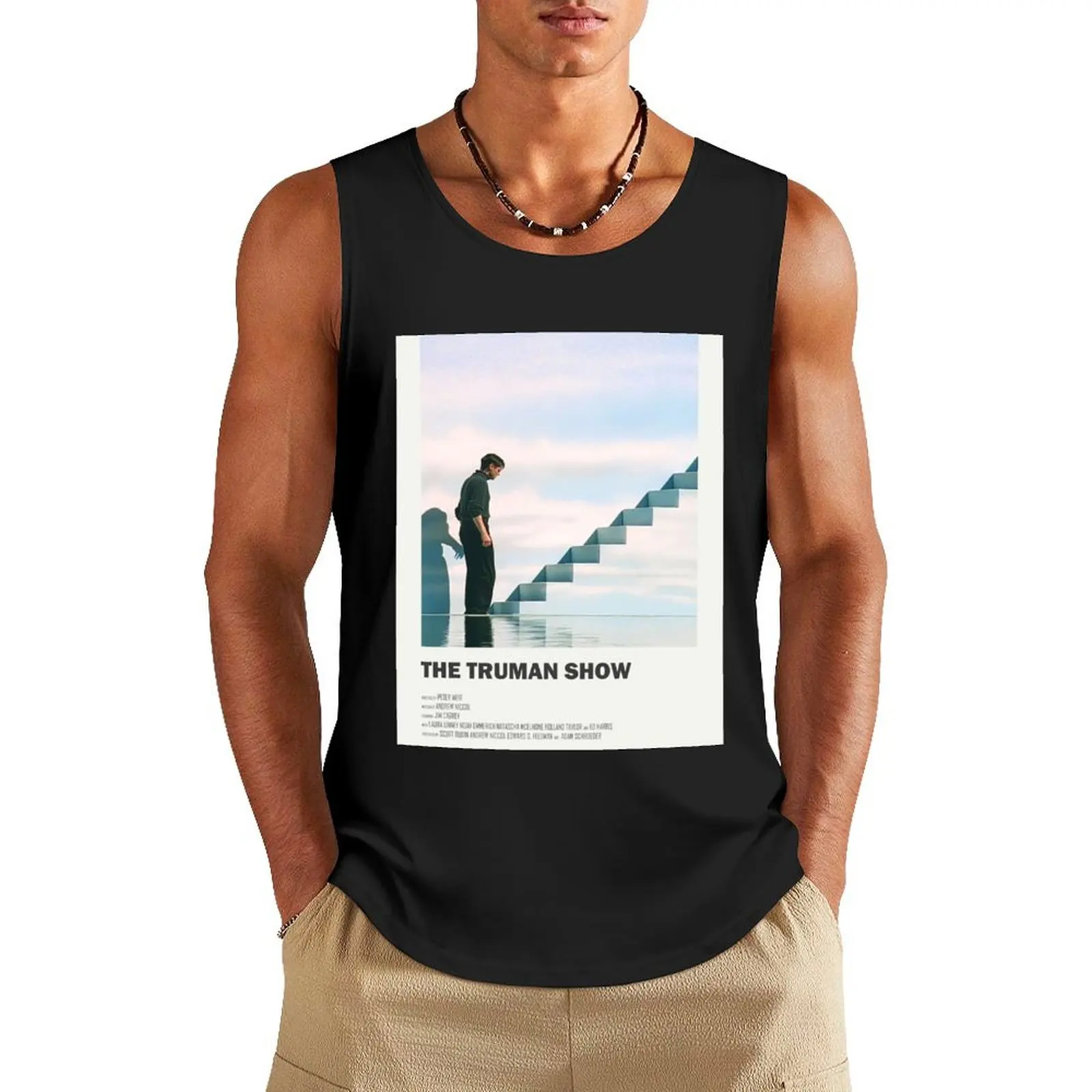 Плакат альтернативного фильма The Truman Show майка для мужчин жилет мужская