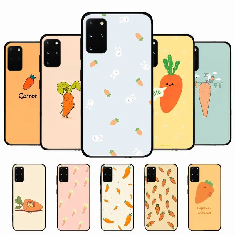 

Cartoon carrot Phone Case for Samsung S10 21 20 9 8 plus lite S20 UlTRA 7edge