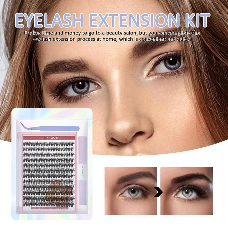 

Eyelash Extension Kit Professional Eyelash Extension Individual Lashes Soft Eyelash Extension False Eyelashes Bundle For Women