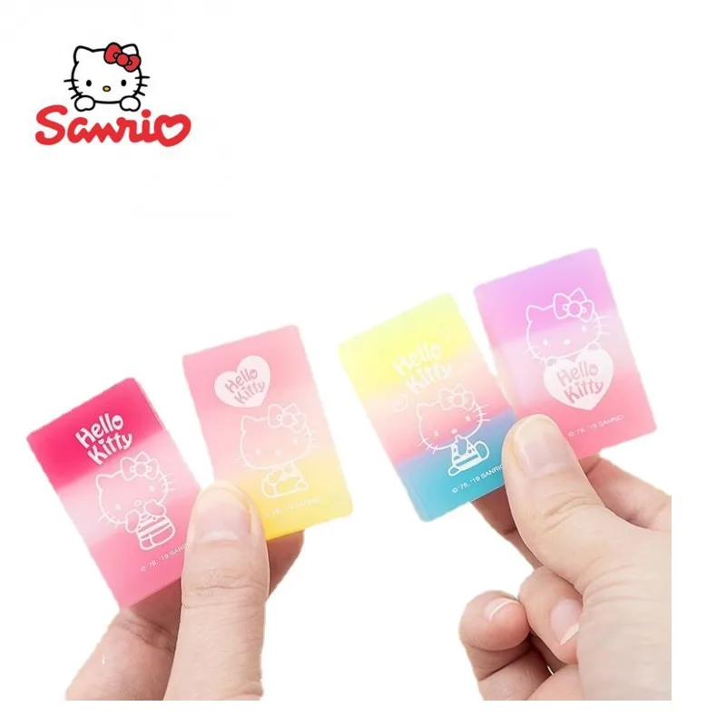

Sanrio Anime Peripheral Cartoon Figure Cute Hello Kitty Cinnamon Roll Kawaii Rubber Jelly Cartoon Color Gradient New Wholesale
