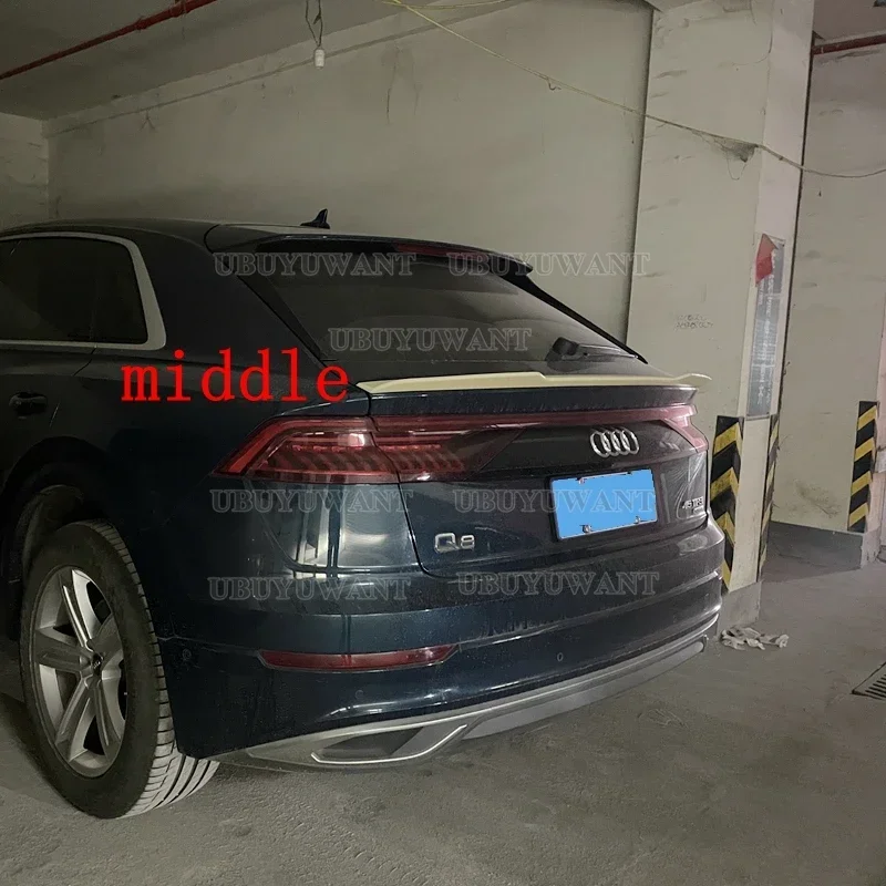 Задний спойлер на крышу для Audi Q8 S-Line 2018-удлинение заднего крыла из АБС-пластика