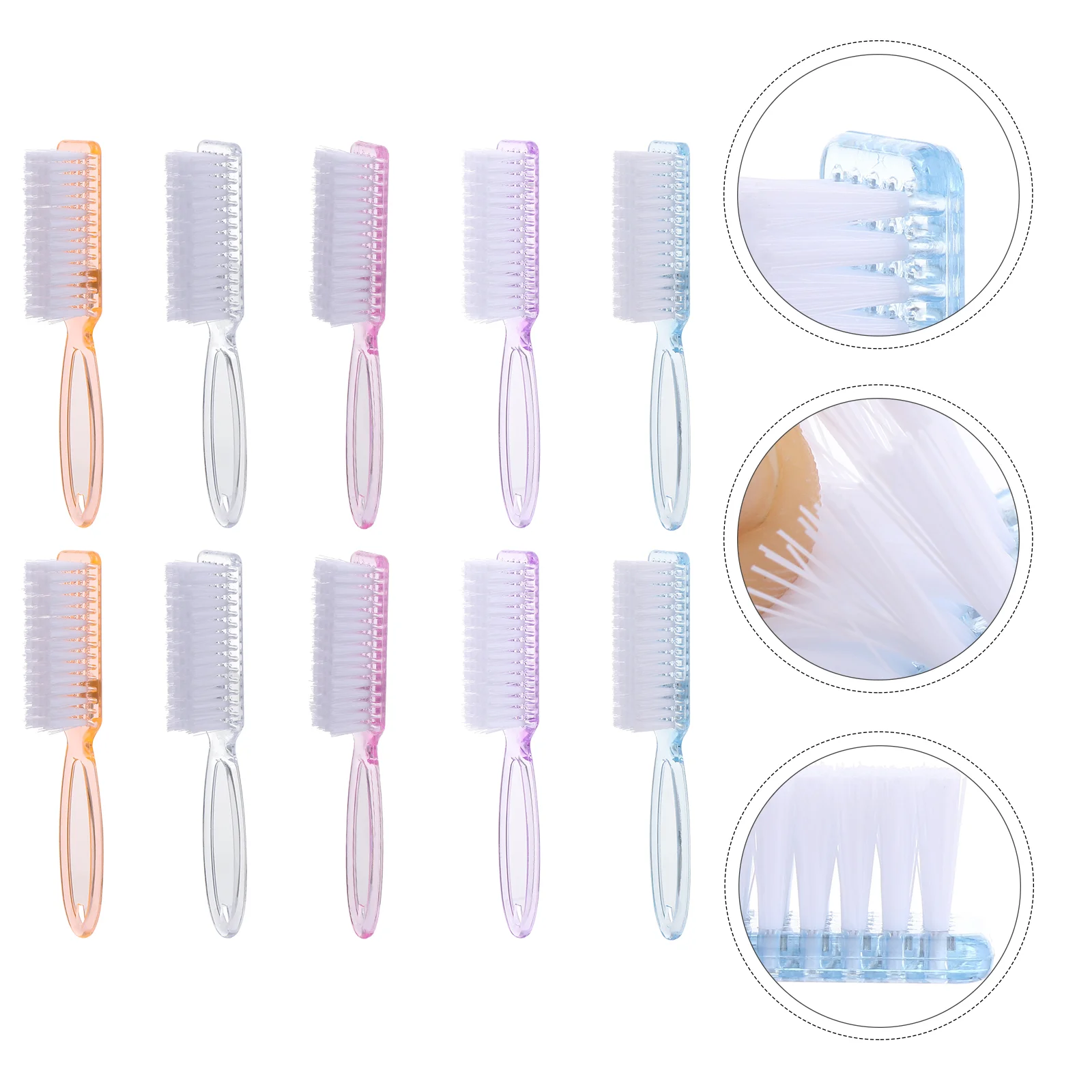 

Brush Nail Cleaning Fingernail Handle Brushes Cleaner Scrub Hand Nails Manicure Toe Grip Scrubbing Plastic Pedicure Care Toes