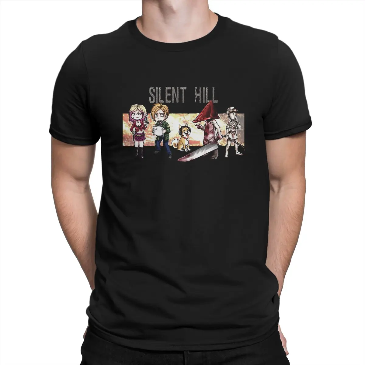 

Crazy Copy of Silent Hill Game T-Shirts Men Crewneck 100% Cotton T Shirts Silent Hill Short Sleeve Tees Adult Clothing
