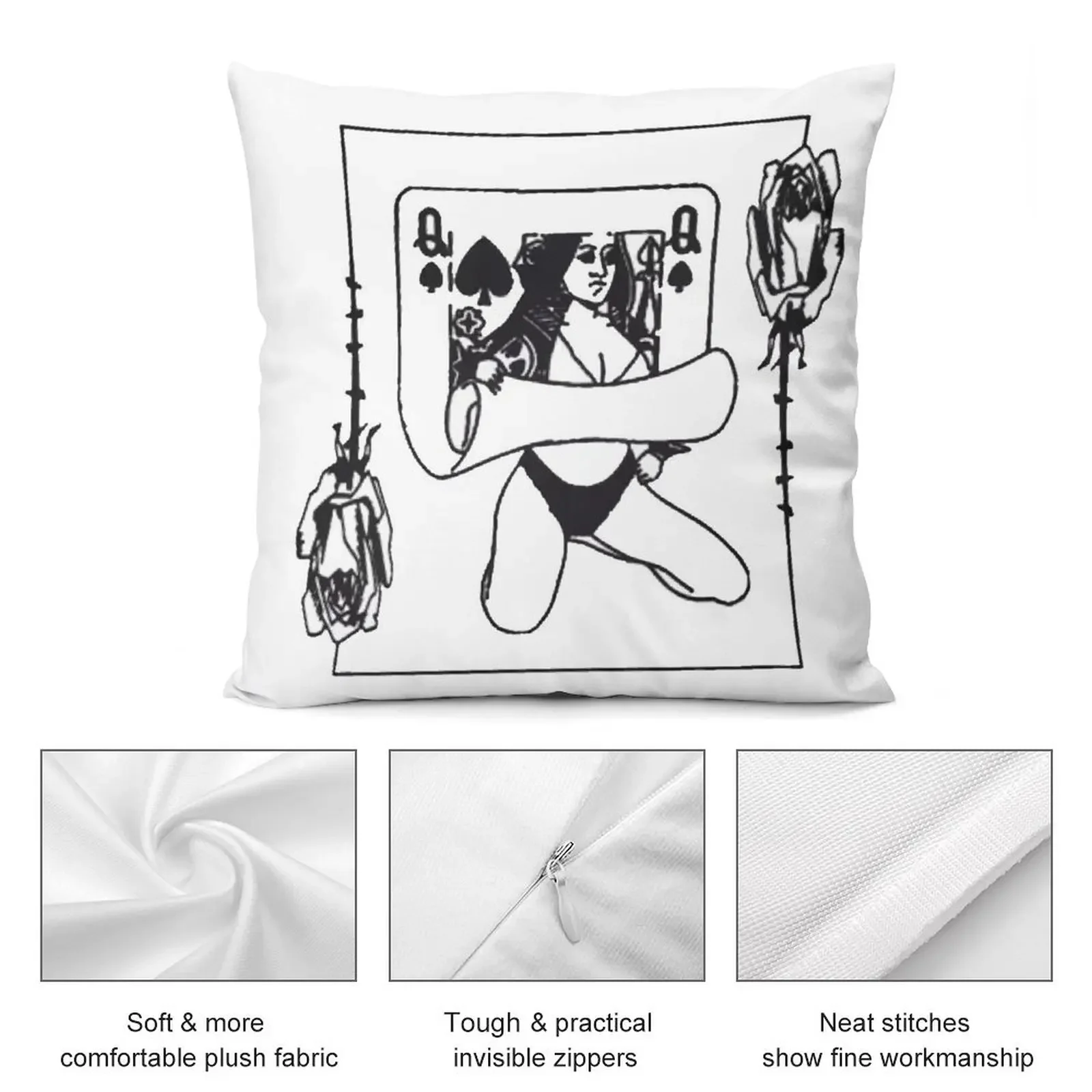 Card Girl Babe Design Hype Декоративная подушка Диванные подушки Роскошные декоративные