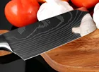 Новый японский шеф-нож сантоку 7 дюймов, кухонный нож из нержавеющей стали с имитацией Дамасского узора, универсальный нож, нож для овощей