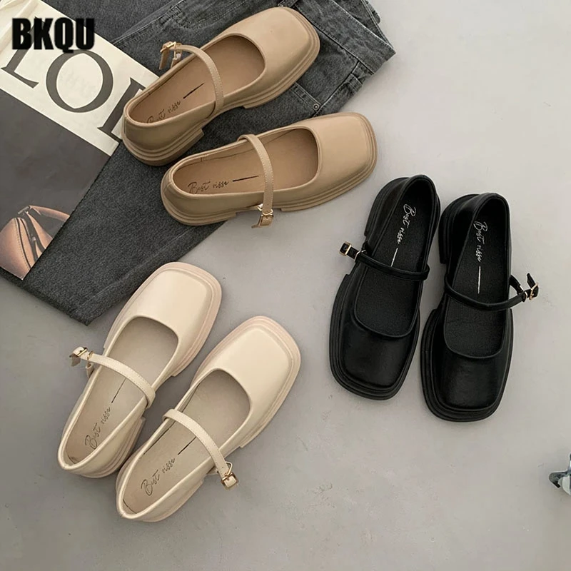 

Женские туфли-лодочки с квадратным носком, на низком каблуке