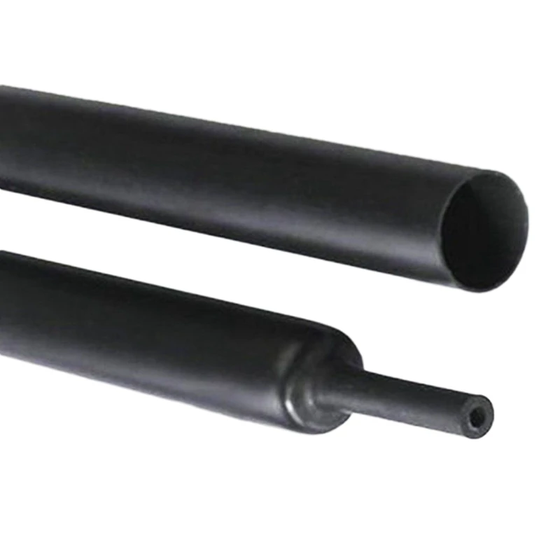 

JFBL Hot 2 Pcs Black Heat Shrink Tube Electrical Sleeving Car Cable/Wire Heatshrink Tubing Wrap - 13MM,2M & 20MM,2M