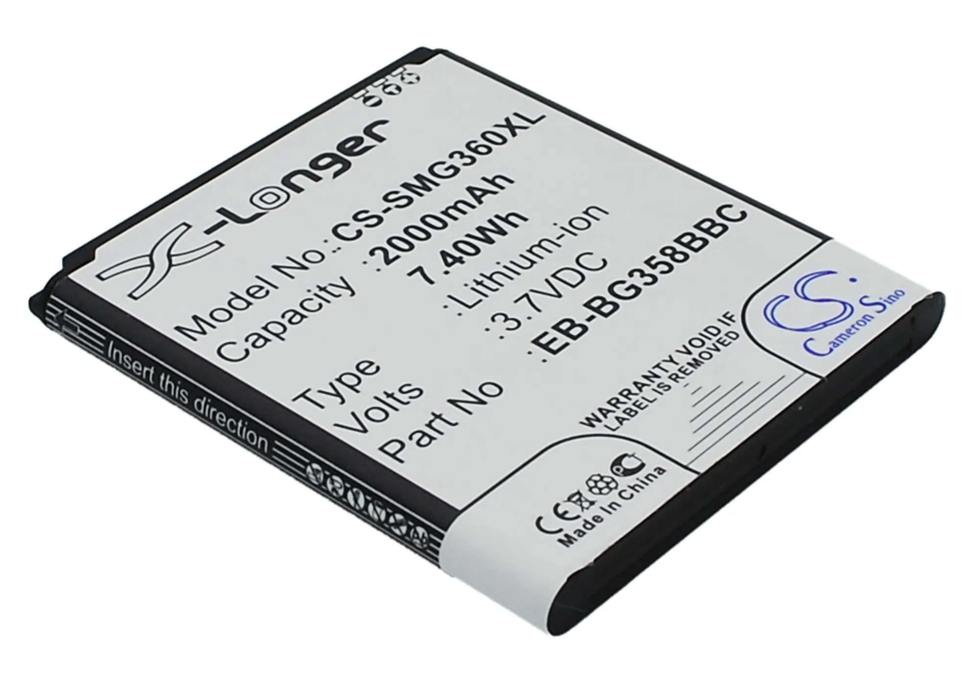 

Cameron Sino Mobile SmartPhone Replacement Li-ion Battery 2000mAh For EB-BG358BBC Micromax Galaxy Core Lite 4G Free Tools