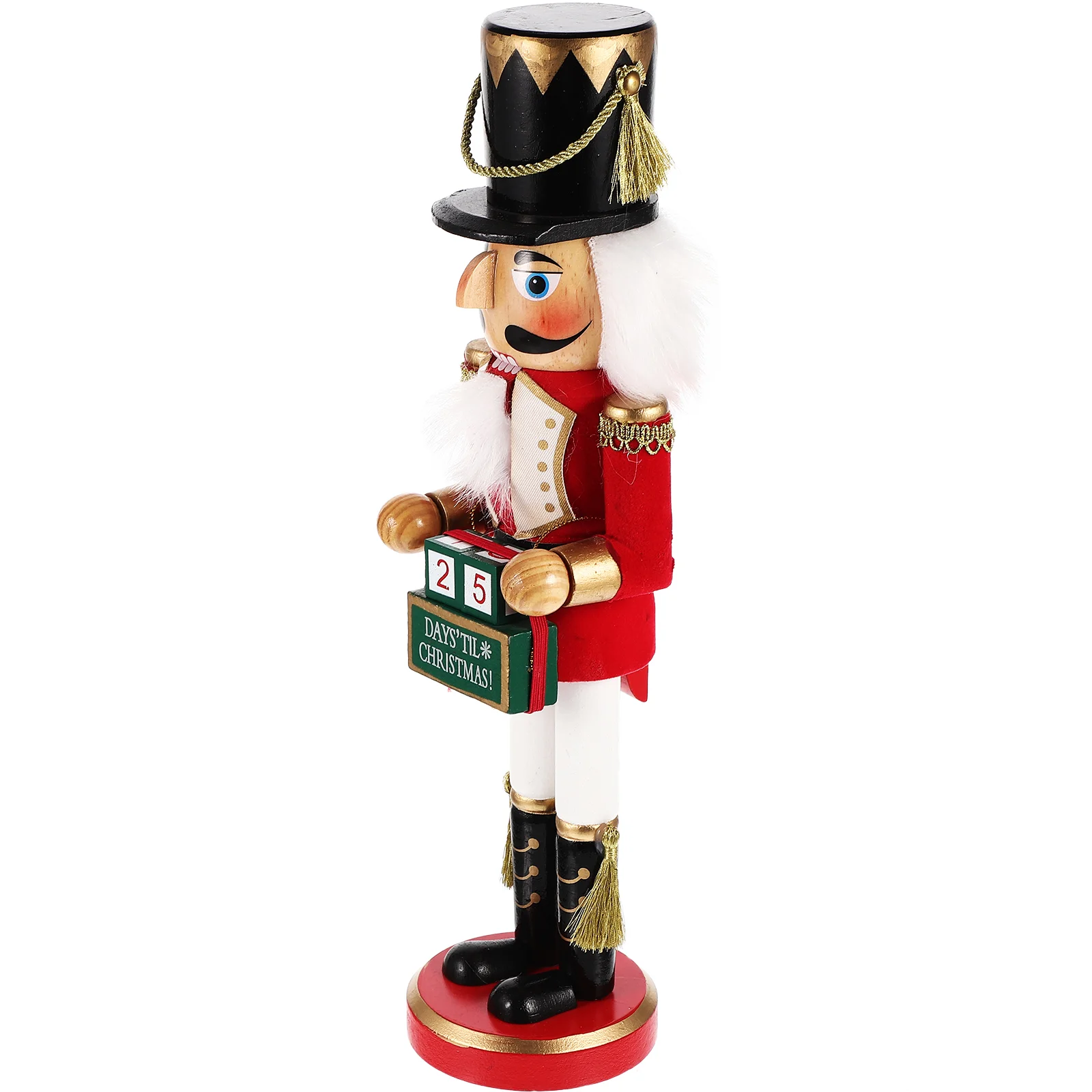

Nutcracker Christmas Calendar Advent Countdown Soldier Wooden Nutcrackers Wooddecor Table Desktop Figurine Figures Men Boys Tree