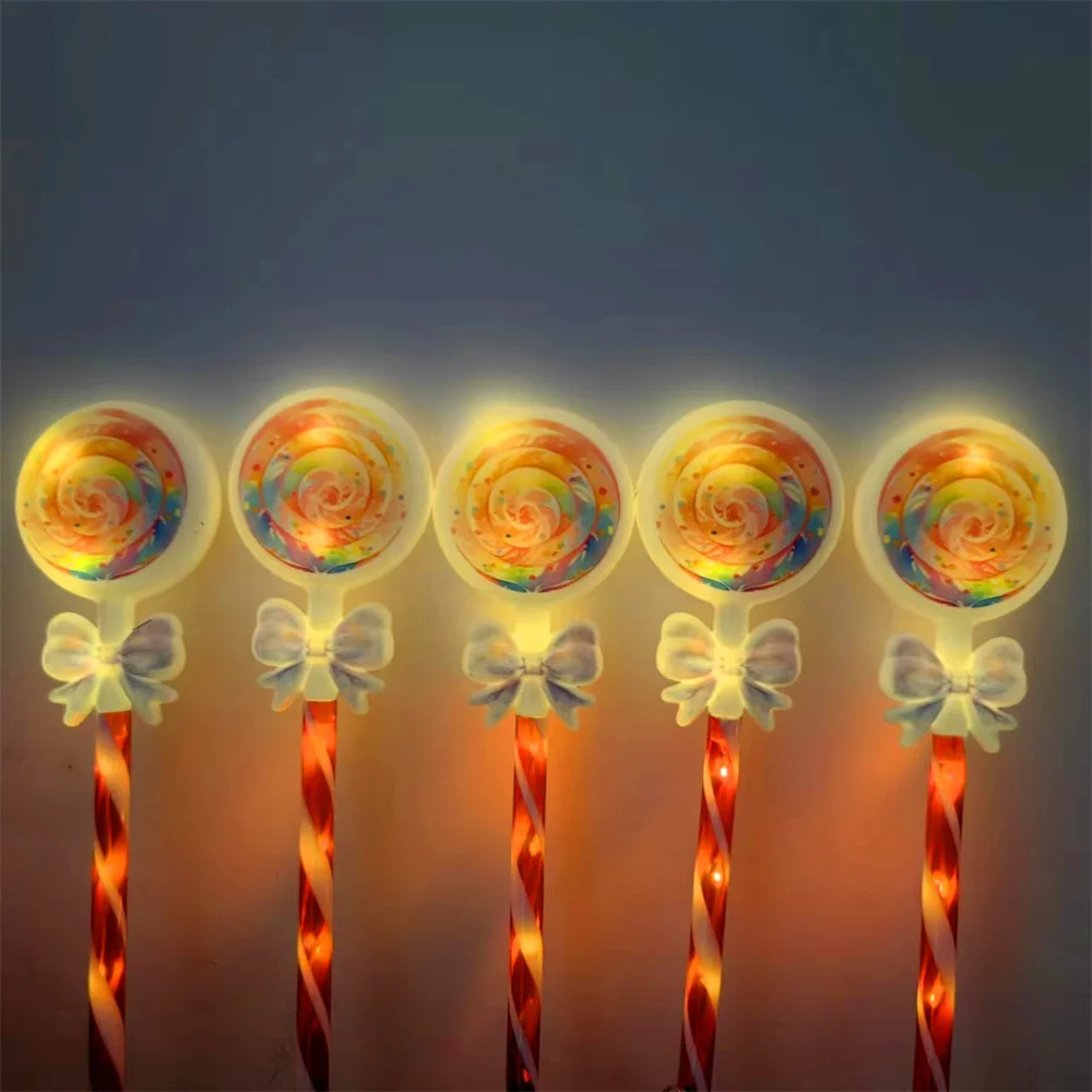 5 шт. солнечные фонари для газона уличный Рождественский лук леденец