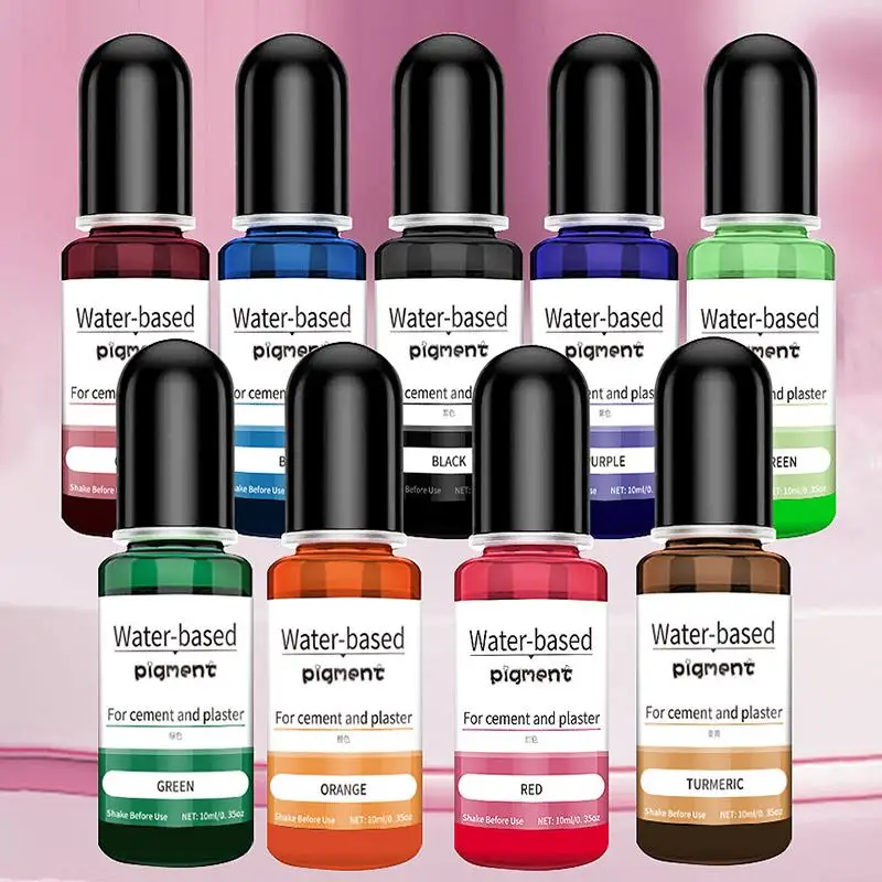 Жидкая краска для свечей 10 мл эпоксидной смолы гипсовая цементный краситель