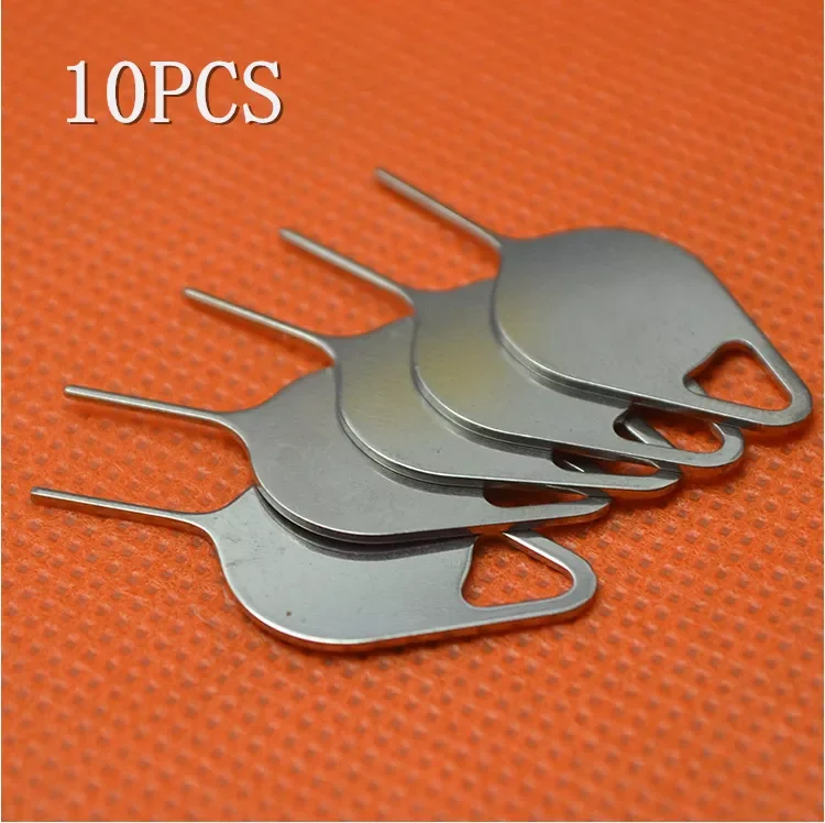 

10pcs Universal Sim Card Tray Removal Eject Pin Key Tool Stainless Steel Needle Opener Ejector for Most Mobile Phone Smartphone