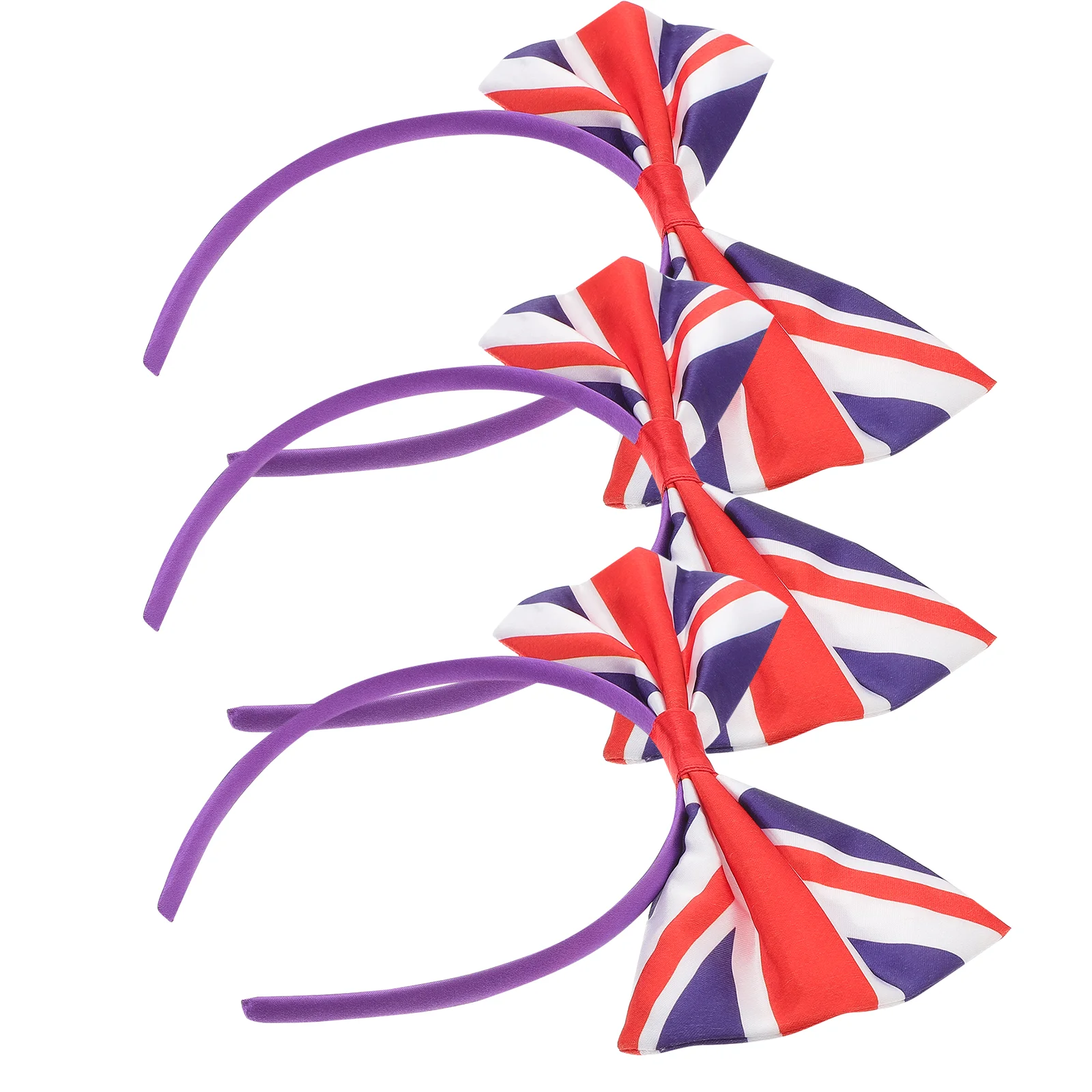 

3 шт., атласные резинки для волос с бантом