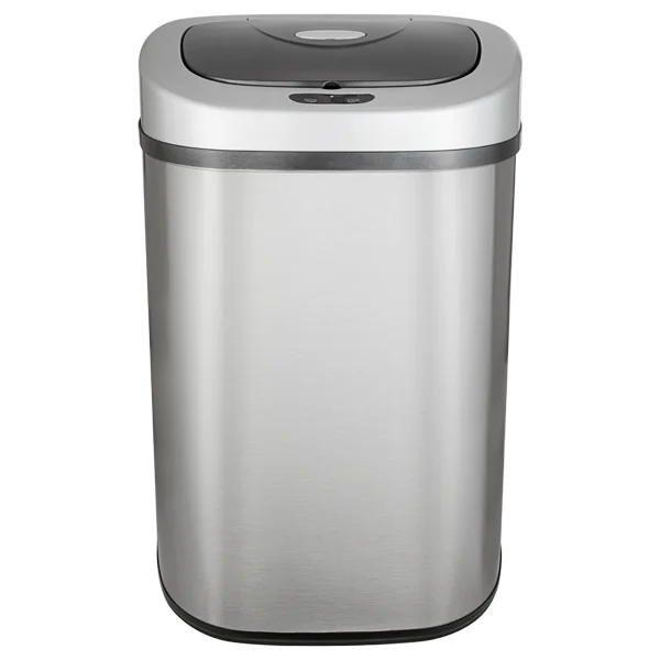 Высококачественная мусорная корзина с датчиком из нержавеющей стали для