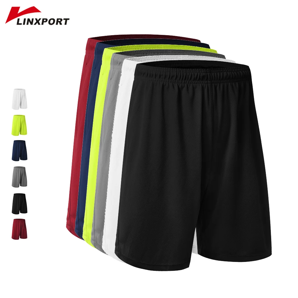 

Elastic Waist Bottoms Men Fitness Sweatpant Weight Training Jersyes with Pocket Trunks Boy Workout Clothing Loose Soccer Shorts