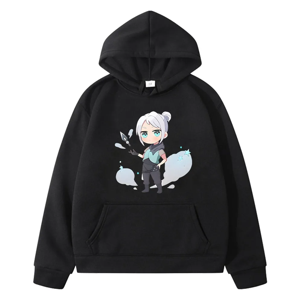 

Valorant Sage Hoodie Game Graphic Sweatshirt Unisex Pocket Casual Long-sleeved Streetwears Clothes for Teens Girls Boys Hoody