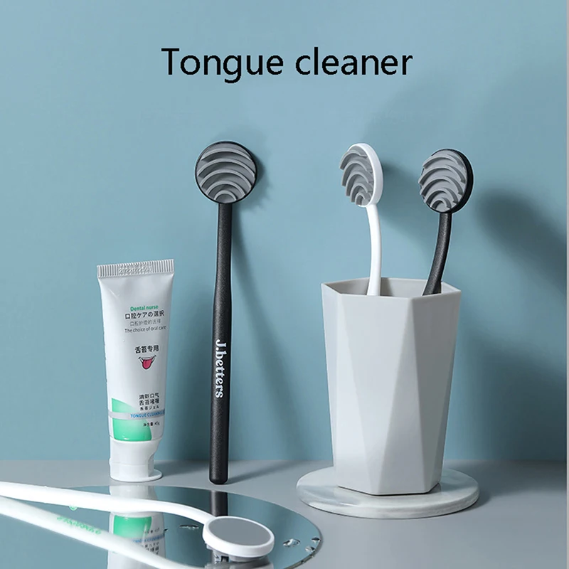 

Double Side Tongue Cleaner Brush Oral Care Tool Silicone Tongue Scraper Toothbrush Fresh Breath Care for Bad Breath Cleaning