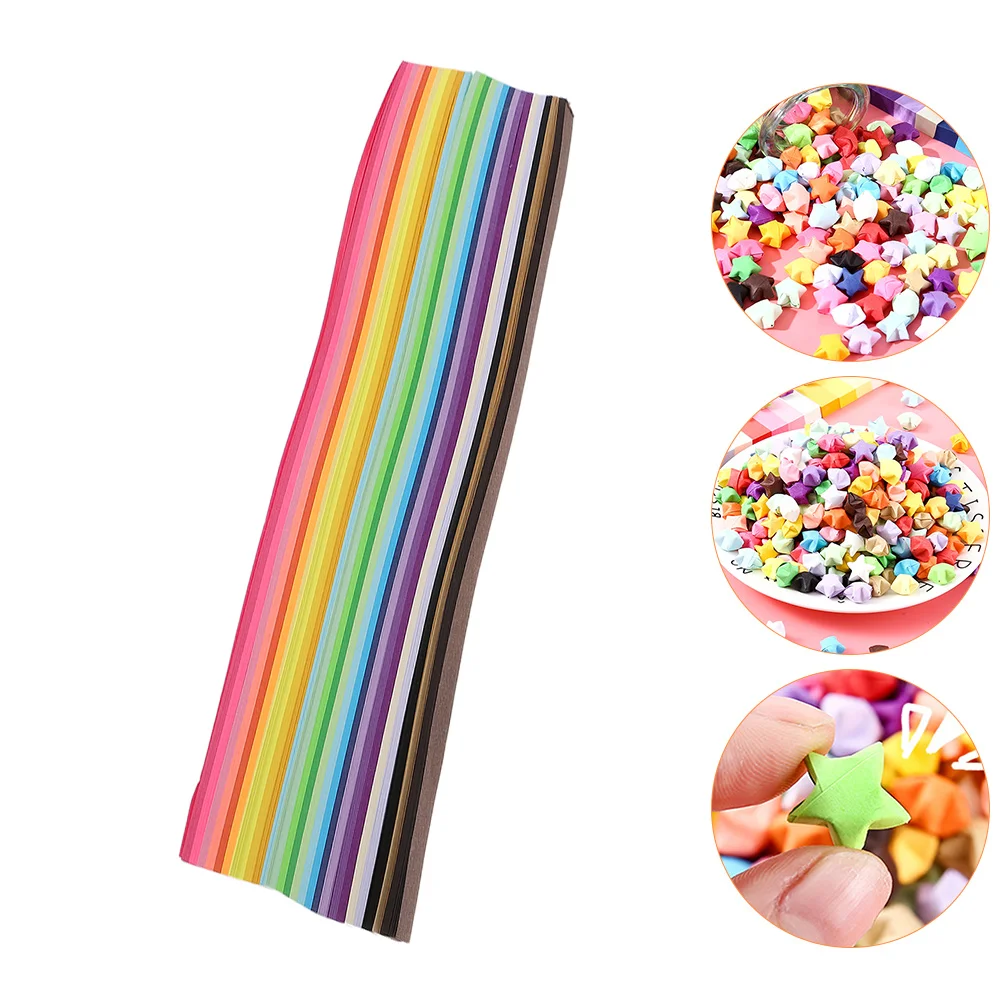 

2160pcs Colorful Origami Stars Papers Origami Ornaments Folding Origami Strips