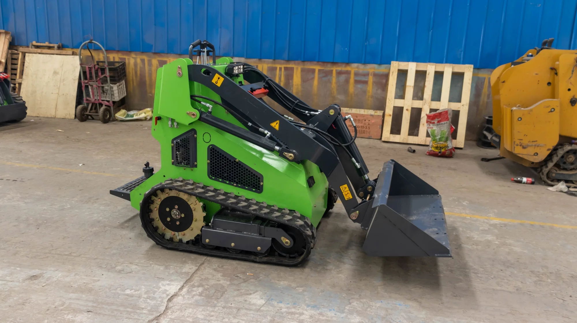 Строительное оборудование заводской Электрический погрузчик с бортовым