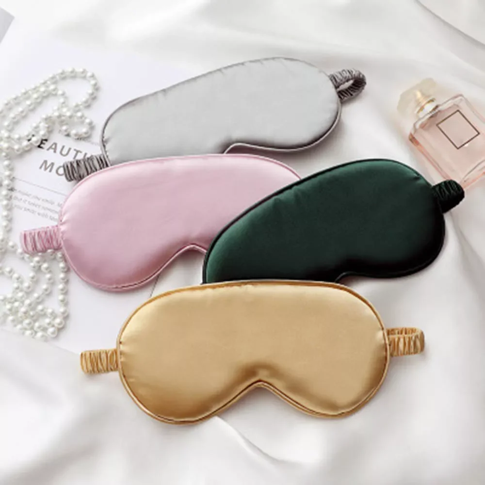 New in Natural Sleeping Eye Mask Eye Shade Cover Shade Eye Patch Women Men Soft Portable Blindfold Travel Eye Patch free shippin