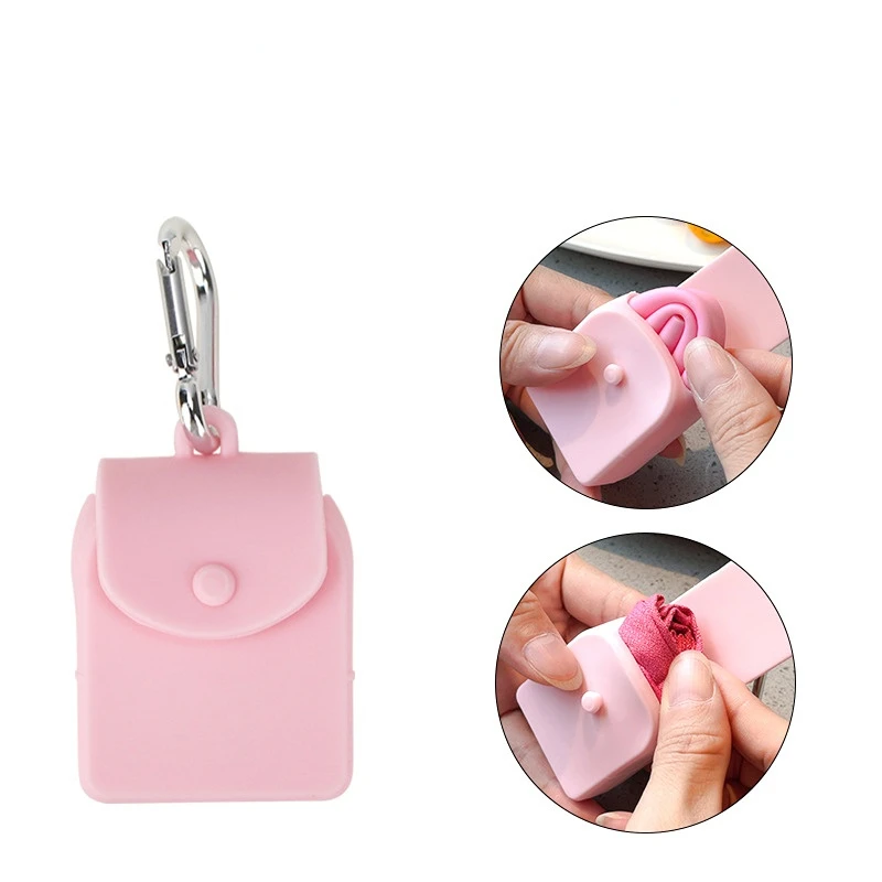 

Creative outdoor portable food-grade silicone storage bag storage box storage bag hook storage bag high temperature purse