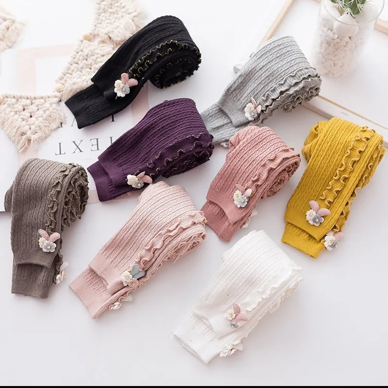 

Candy Ribbed 0-8yrs Baby Clothing Leggings Pants Spring Leggings Fungus Baby Leggings Girl Color Children Autumn Elastic