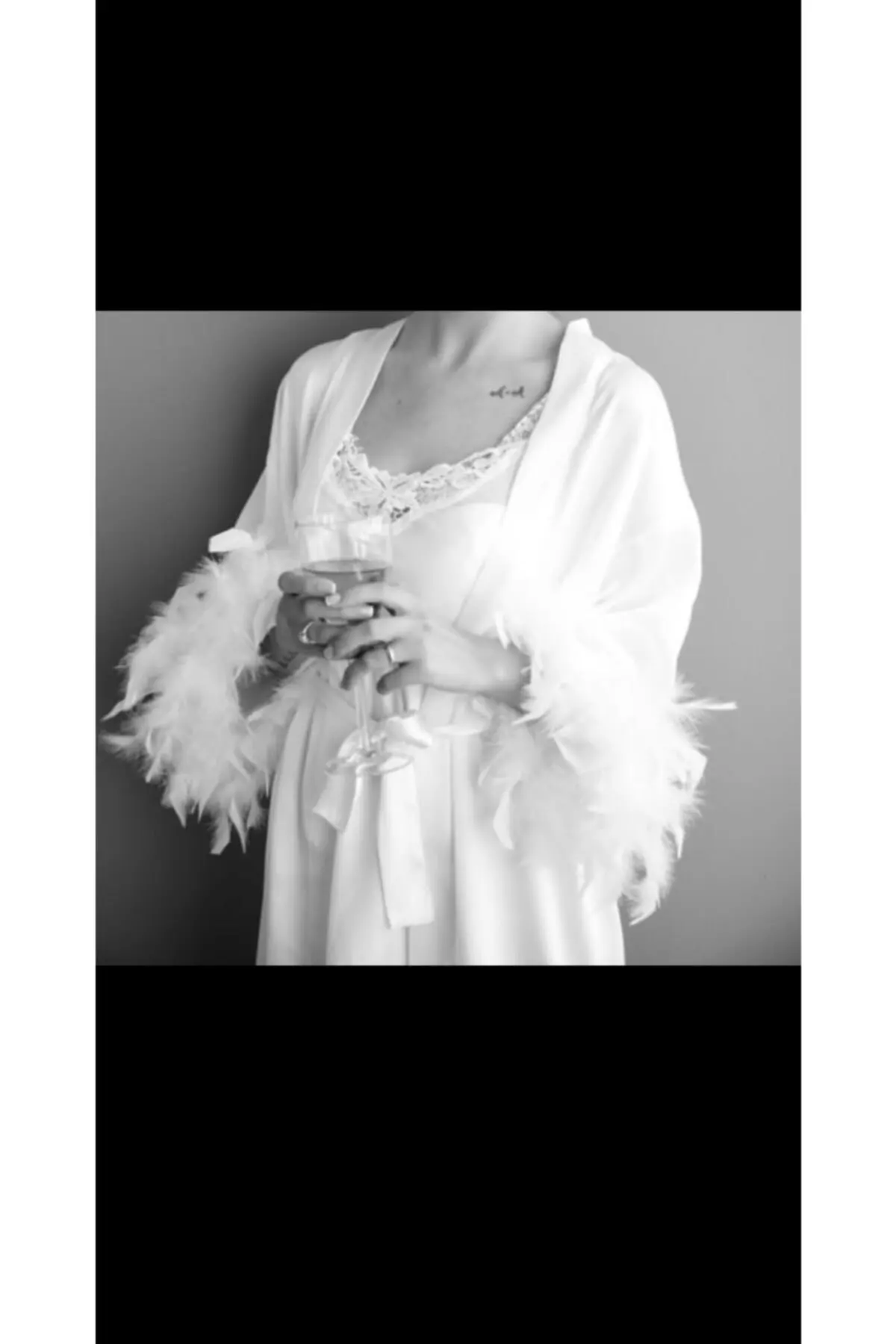 

Халат женский атласный белый, Модный пикантный пеньюар для невесты, халат-кимоно для невесты