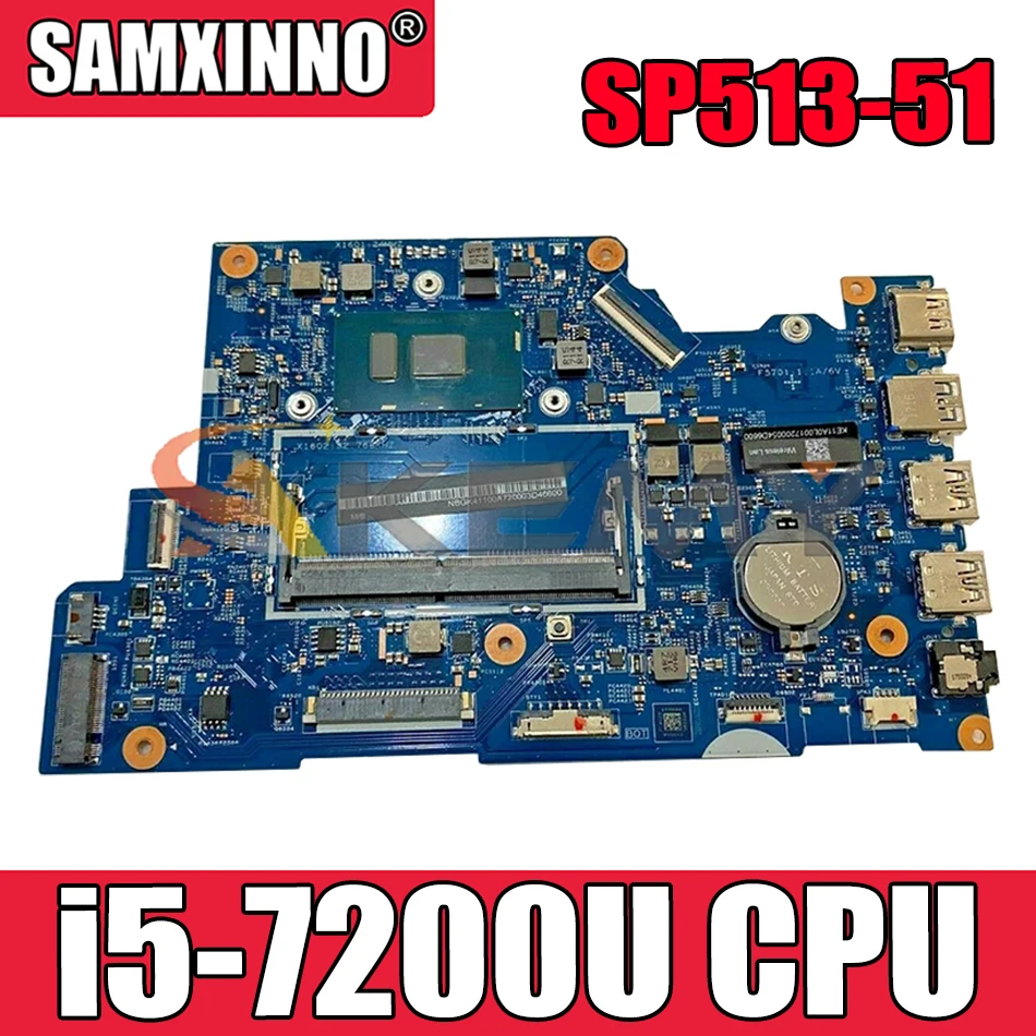

Материнская плата DDR4 для ноутбука ACER Aspire SP513-51 i5-7200U материнская плата для ноутбука 16801-1 SR2ZU