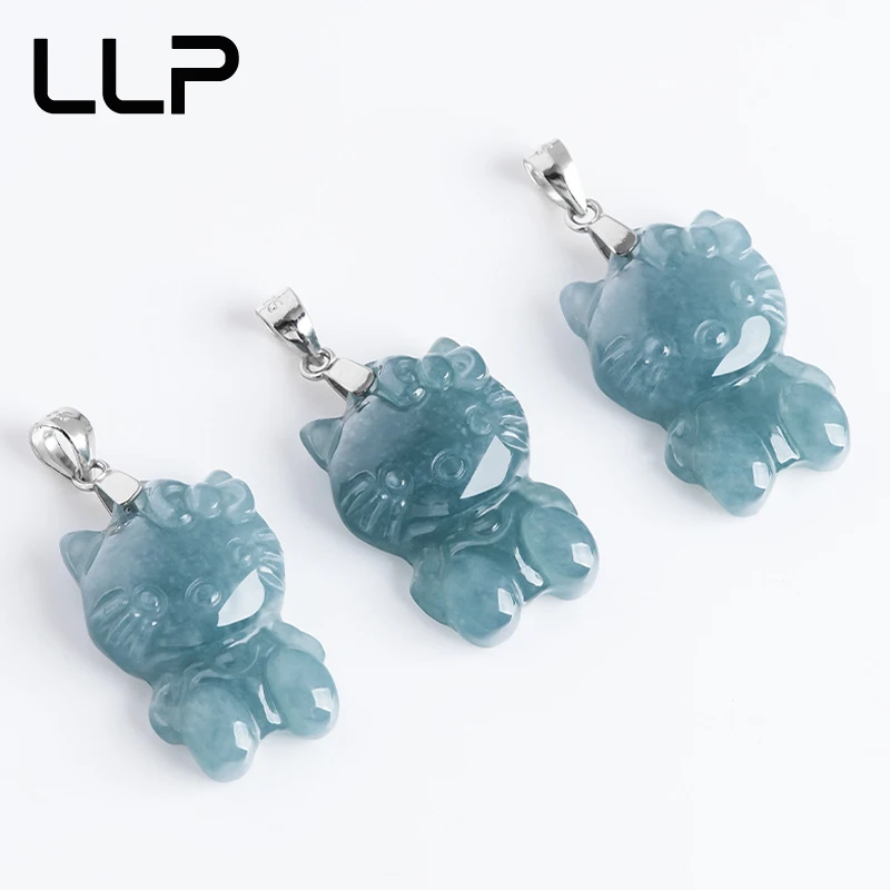 Натуральный груз синий нефрит S925