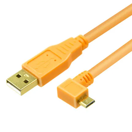 Фото Оранжевый Кабель USB 2,0 к Micro USB 5Pin, высококачественный кабель камеры A7S2 A7S A7R a7M, фотокабель на линии 3 м/5 м/8 м №3