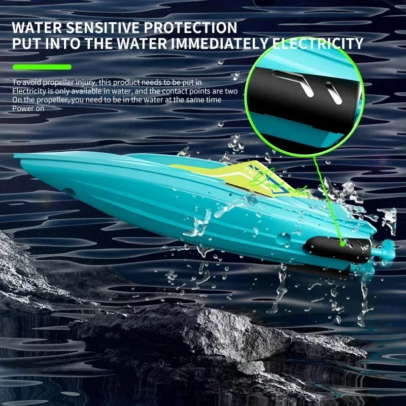 S5 2.4G RC Лодка Водонепроницаемая двухмоторная высокоскоростная гоночная модель