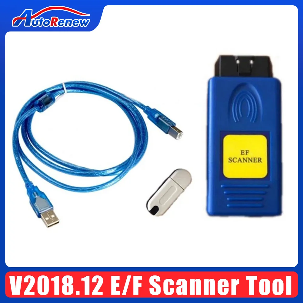 

V2018.12 E/F сканер II полный диагностический инструмент для автомобиля для BMW Диагностика + IMMO + коррекция пробега + инструмент для коррекции коди...