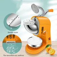 Electric Snow Cone Machine Ice Shaver Crusher Granizing Glass Blender Mixer Chopper Stainless Steel Cool Colder Commercial