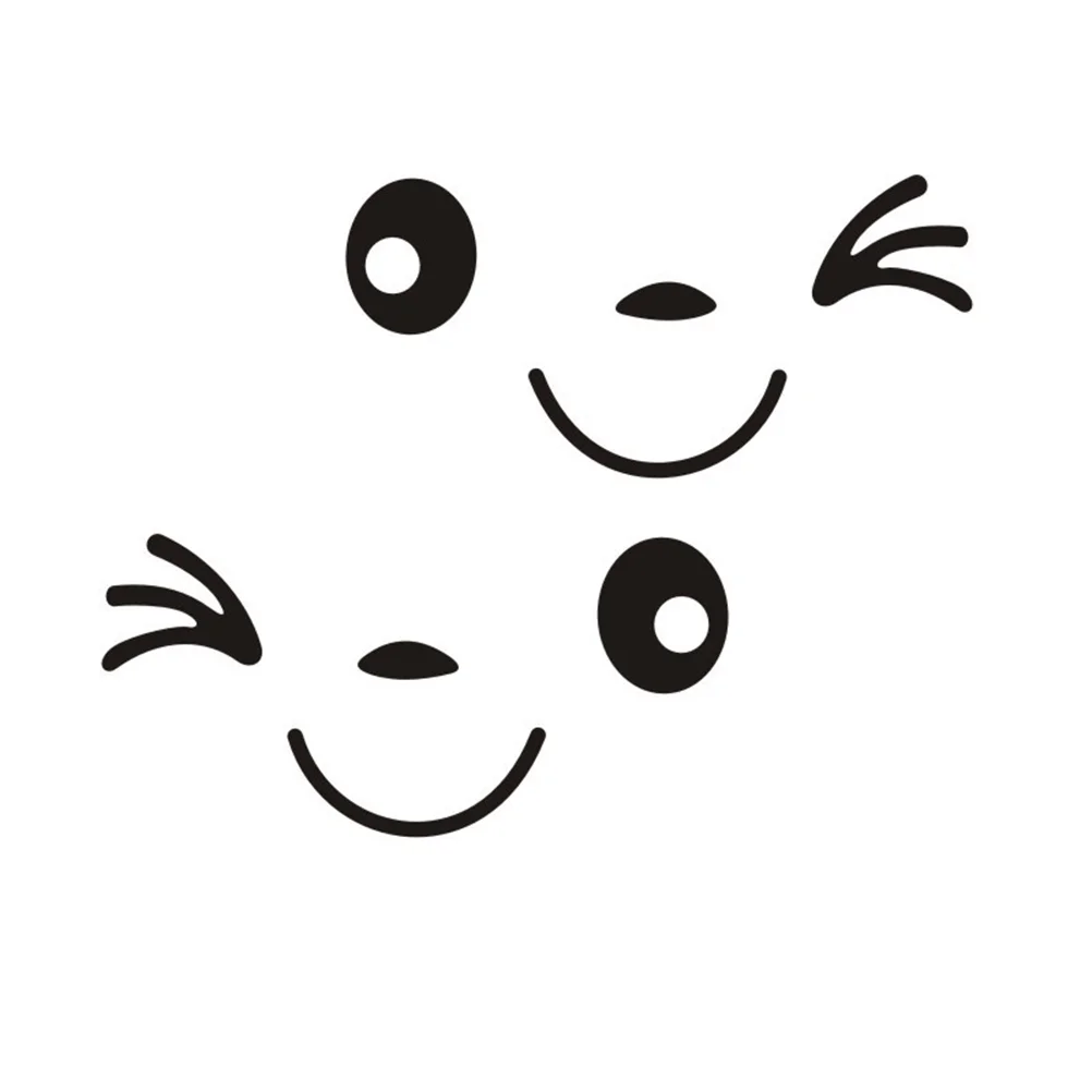 

11x5cm Lovable Car Rearview Mirror Stickers Car Decal for All Cars