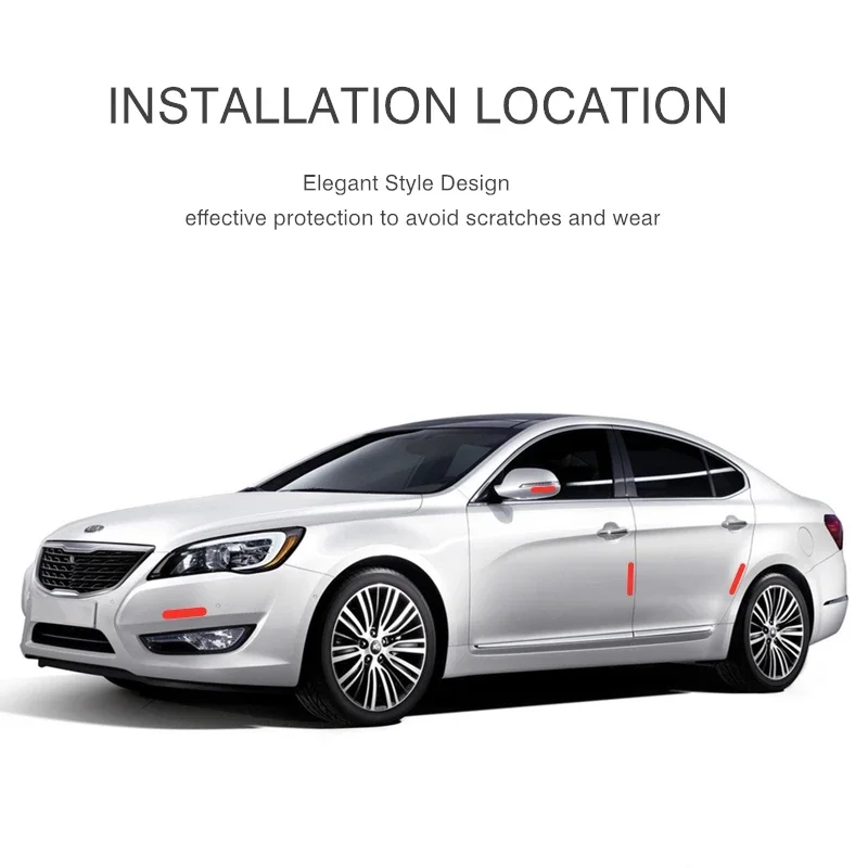 4 шт. Стайлинг автомобиля полоса против столкновений наклейка на зеркало заднего