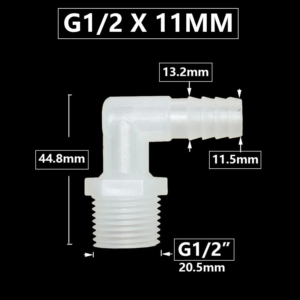 

KWZL Угловой пластиковый соединитель для шланга 1/2", 6/8/10/12/13/14/16/18 мм